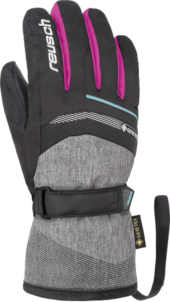Reusch Bolt GTX Junior 4961305 7771 black grey pink front
